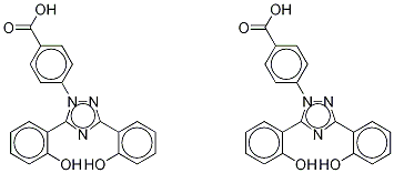 Deferasirox-d4 (Mixture of 6-hydroxyphenyl-d4 isomers) Structure