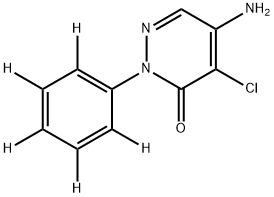 Chloridazon-d5, 1246818-99-4, 结构式