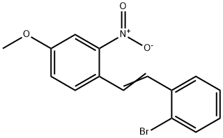 (E)-2-Bromo-2’-nitro-4’-methoxystilbene Struktur