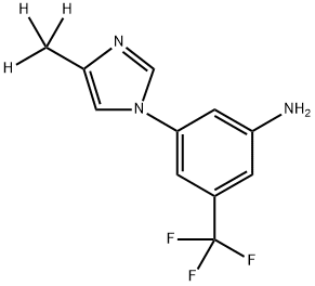 3-(4-Methyl-1H-imidazol-1-yl)-5-trifluoromethylaniline-d3 Structure