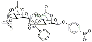 p-Nitrophenyl 3-O-(2,3,4,6-Tetra-O-acetyl-α-D-mannopyranosyl)-2,4-di-O-benzoyl-β-D-mannopyranoside Struktur