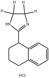 TETRAHYDROZOLINE-D4 HYDROCHLORIDE, 1246814-66-3, 结构式