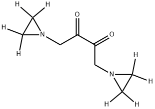 1,4-Bis(1-aziridinyl)-2,3-butanedione-d8 DihydrobroMide Structure