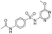AcetylsulfaMonoMethoxine-d4, 1346600-08-5, 结构式