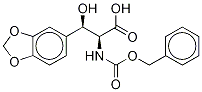 N-Benzyloxycarbonyl DL-threo-β-(3,4-Methylenedioxyphenyl)serine Struktur