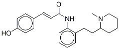 (2E)-N-[2-[2-(1-Methyl-2-piperidinyl)ethyl]phenyl]-3-(4-hydroxyphenyl)-2-propenaMide 结构式