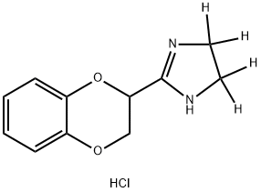 IDAZOXAN-D4 HYDROCHLORIDE 结构式