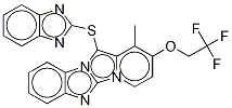 10-(1H-BenziMidazol-2-ylsulfanyl)-1-Methyl-2-(2,2,2-trifluoroethoxy)-4a,5,9b-triazaindeno[2,1-a]indene 结构式