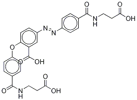 2-O-[4-[[(2-carboxyethyl)aMino]carbonyl]phenyl] Balsalazide Structure