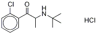 3-Deschloro-2-chloro Bupropion-d9 Hydrochloride Struktur