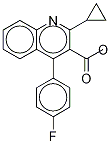 4-(4-Fluorophenyl)-2-cyclopropylquinoline-3-carboxylic-d5 Acid Methyl Ester Structure