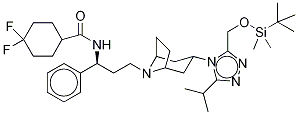 3-tert-ButyldiMethylsilyloxyMethyl Maraviroc, 1391047-99-6, 结构式