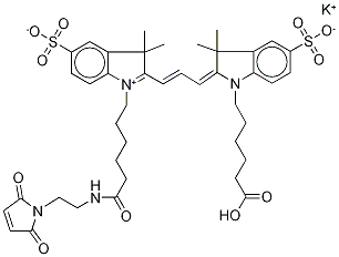 Cyanine 3 MaleiMide, PotassiuM Salt (~90%) Structure