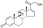 (9β,11β)-9,11-Epoxy-21-hydroxy-pregna-1,4,16-triene-3,20-dione Structure