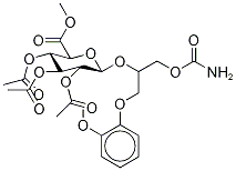 2-[(AMinocarbonyl)oxy]-1-[(2-Methoxyphenoxy)Methyl]ethyl 2,3,4-tri-O-Acetyl-β-D-glucopyranosiduronic Acid Methyl Ester