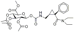 1-[N-[[(1S,2R)-2-[(DiethylaMino)carbonyl]-2-phenylcyclopropyl]Methyl]carbaMate]-β-D-glucopyranuronic Acid 2,3,4-Triacetate Methyl Ester Structure