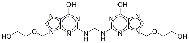 Acyclovir N-Methylene Dimer Struktur