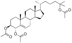 4α,25-Dihydroxy Cholesterol Triacetate Struktur