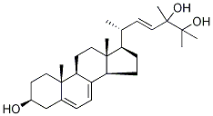 (3β,22E)-Ergosta-5,7,22-triene-3,24,25-triol-d3 Struktur