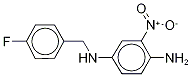 N4-[(4-Fluorophenyl)methyl]-2-nitro-1,4-benzenediamine-d4 Structure