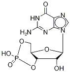 Guanosine 3’5’Cyclic-13C,15N2 Monophosphate Structure