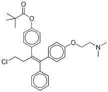 4’Pivaloyloxy Toremifene-d6 Structure