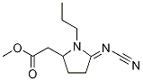 rac N-Propyl-2-cyanimidopyrrolidine-5-acetic Acid Methyl Ester Structure