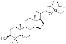 (3β,20S)-4,4,20-Trimethyl-21-[[tris(isopropyll)silyl]oxy]-pregn-5-en-3-ol-d6 Structure