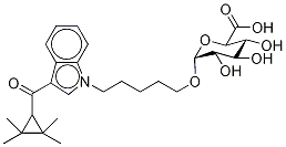 UR-144 N-(5-Hydroxypentyl) β-D-Glucuronide, 1630023-01-6, 结构式