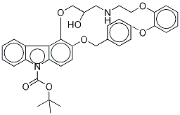 3-Benzyloxy Carvedilol-d5 N-Carboxylic Acid tert-Butyl Ester Structure