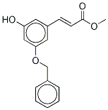 3-Benzyloxy-5-hydroxyphenylpropenoic Acid Methyl Ester Structure