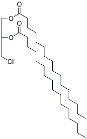 rac 1,2-Bis-palmitoyl-3-chloropropanediol-13C3, , 结构式