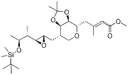 2-O-tert-Butyldimethylsilyl-6,7-O-(1-methylethylene)-monic Acid A Methyl Ester Structure