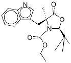 (2S,4S)-2-(tert-Butyl)-3-(ethoxycarbonyl)-4-(indol-3-yl-methyl]-4-methyl-1,3-oxazolidin-5-one