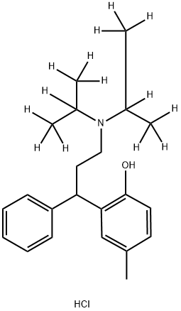 RAC トルテロジン-D14塩酸塩 化学構造式