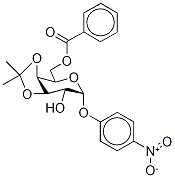 p-Nitrophenyl 6-O-Benzoyl-3,4-O-isopropylidene-α-D-galactopyranoside Structure