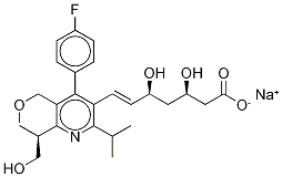 Hydroxy Cerivastatin-d3 Sodium Salt,,结构式
