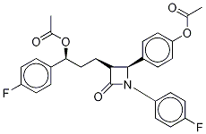 Ezetimibe-d4 Diacetate Structure