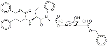1’-epi-Benazeprilat Acyl-β-D-glucuronide Dibenzyl Ester Structure