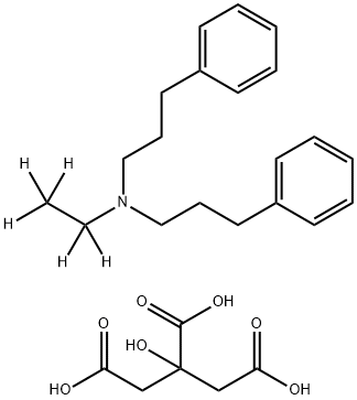 Alverine-d5 Citrate Struktur