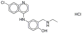 N-Desethyl Amodiaquine Hydrochloride Structure