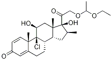 21-(1-Ethoxyethyl) Beclomethasone Structure