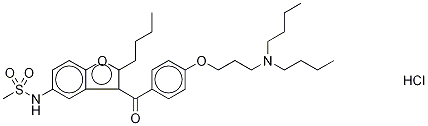 Dronedarone-d6 Hydrochloride Structure
