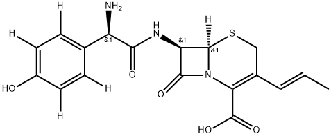 Cefprozil-d4 (E/Z mixture) Structure