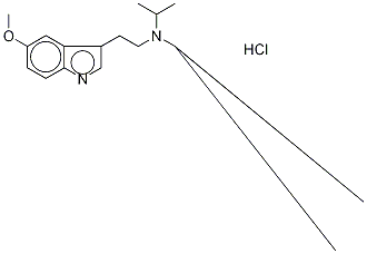 5-Methoxy-N,N-diisopropyltryptamine-d4 Hydrochloride Struktur