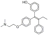 (E)-3-Hydroxy Tamoxifen-d5 Structure