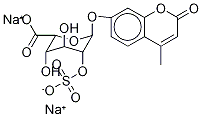 4-Methylumbelliferyl α-L-Idopyranosiduronic Acid 2-Sulfate Disodium Salt
 Structure