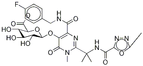 Raltegravir β-D-Glucuronide Methyl Ester, , 结构式