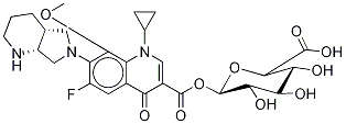 rac cis-Moxifloxacin-d4 Acyl-β-D-glucuronide Structure