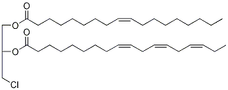 rac 1-Oleoyl-2-linolenoyl-3-chloropropanediol 化学構造式
